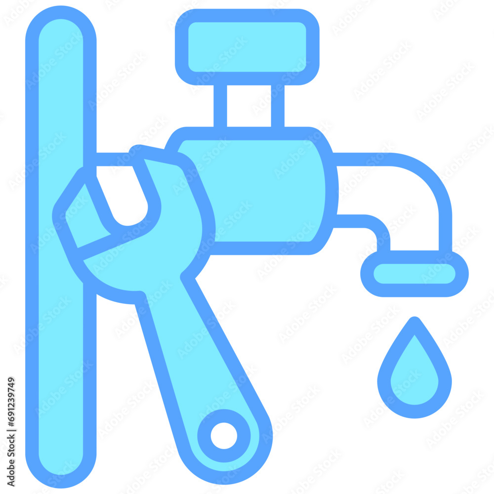 Faucet Installation icon related to plumbing service, water, oil and gas. Faucet Installation icon related to plumbing service, water, oil and gas.