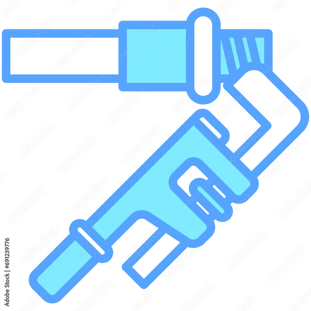 Pipe Threading icon related to plumbing service, water, oil and gas. Pipe Threading icon related to plumbing service, water, oil and gas.
