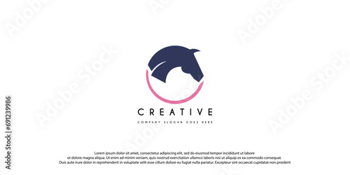 Beauty Horse Ranch Stable Stallion Logo design