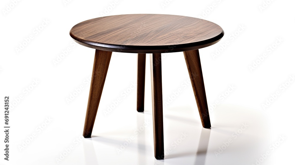 Wooden table on white background Wooden table on white background