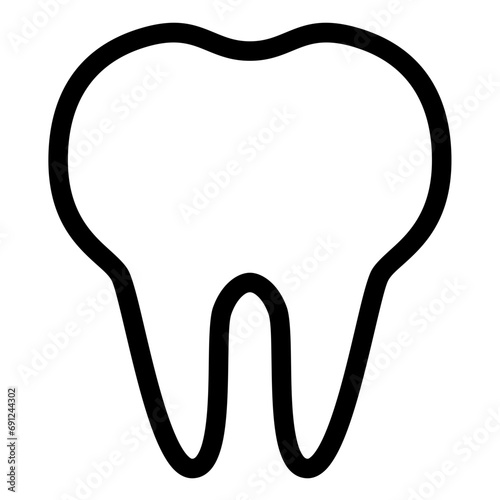 tooth icon on white