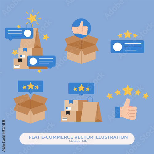 E Commerce Illsutration Vector Set Illustration for E Commerce Website or App