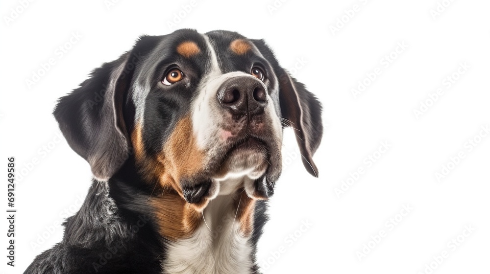 dog isolated on white