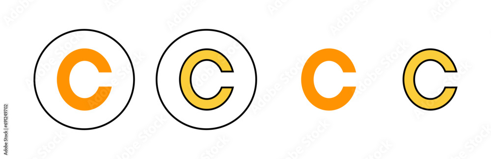 Copyright icon set for web and mobile app. copyright sign and symbol Copyright icon set for web and mobile app. copyright sign and symbol