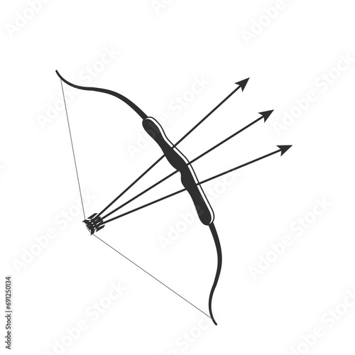 Archery Vector Illustration, Archery Target Vector Set, Arrow Vector, Bow Vector, Archery Bow and Arrow Designs, Modern Archery Equipment Vector Collection, Archery Monogram, Vintage-Inspired Archery 