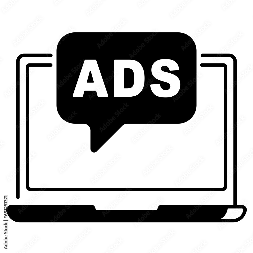 Digital Advertisement Icon Digital Advertisement Icon