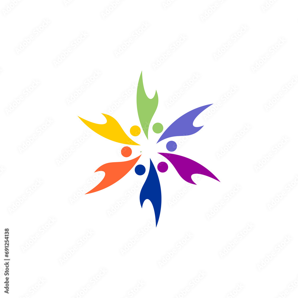 abstract people logo concept abstract people logo concept