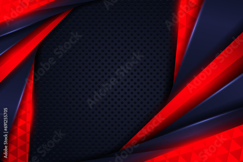 Abstract Modern Background Design with Red and Dark Blue Color