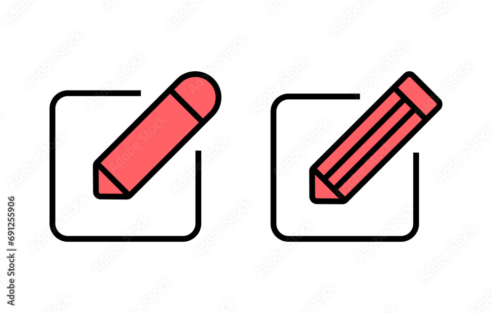 Edit icon set illustration. edit document sign and symbol. edit text icon. pencil. sign up Edit icon set illustration. edit document sign and symbol. edit text icon. pencil. sign up