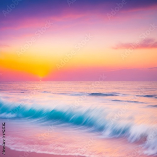sunset over the sea © Kawin
