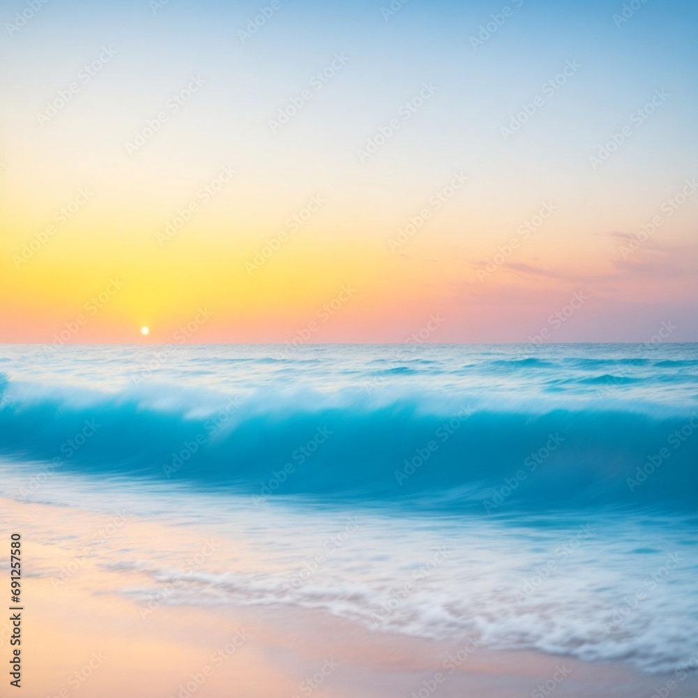 sunset over the sea