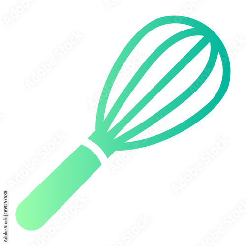 wire whisk Gradient icon