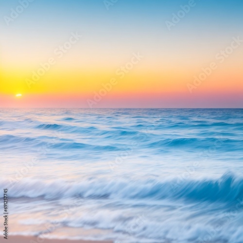 sunset over the sea © Kawin