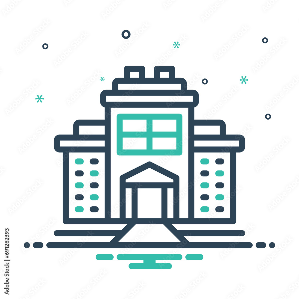 Mix icon for institution 