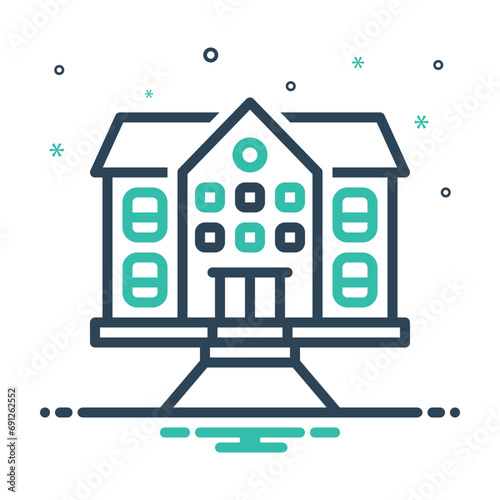 Mix icon for school 