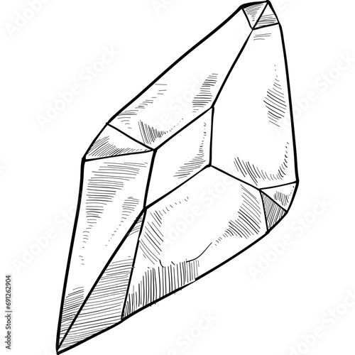 crystal gem handdrawn illustration