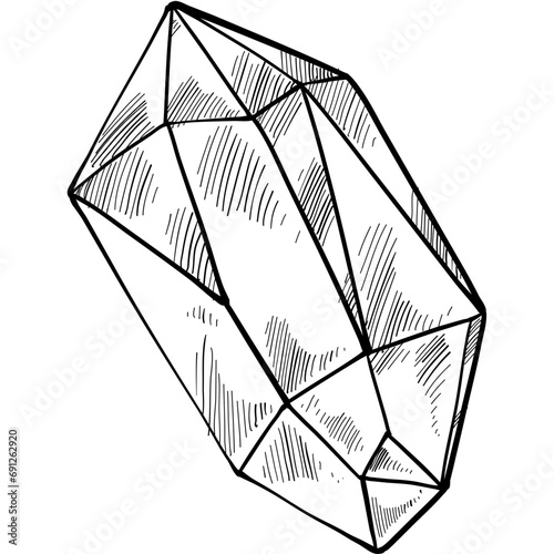 crystal gem handdrawn illustration