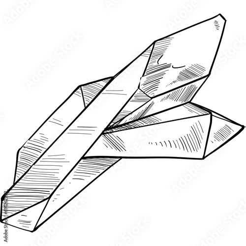 crystal gem handdrawn illustration