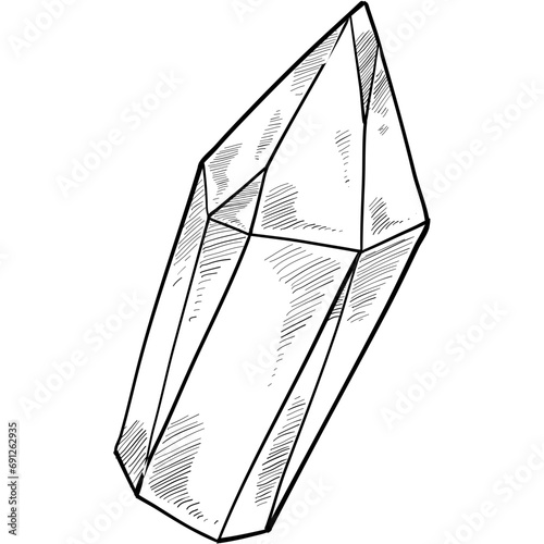 crystal gem handdrawn illustration