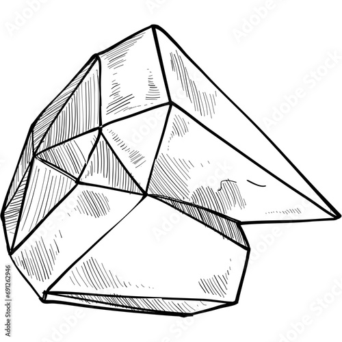 crystal gem handdrawn illustration