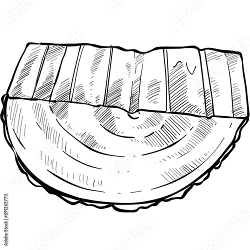 wood handdrawn illustration
