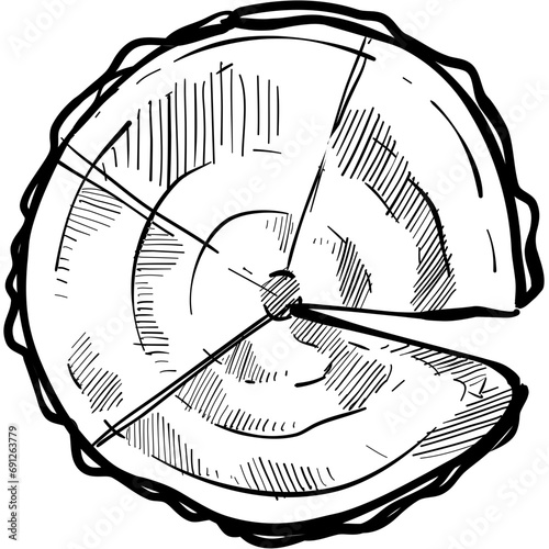 wood handdrawn illustration