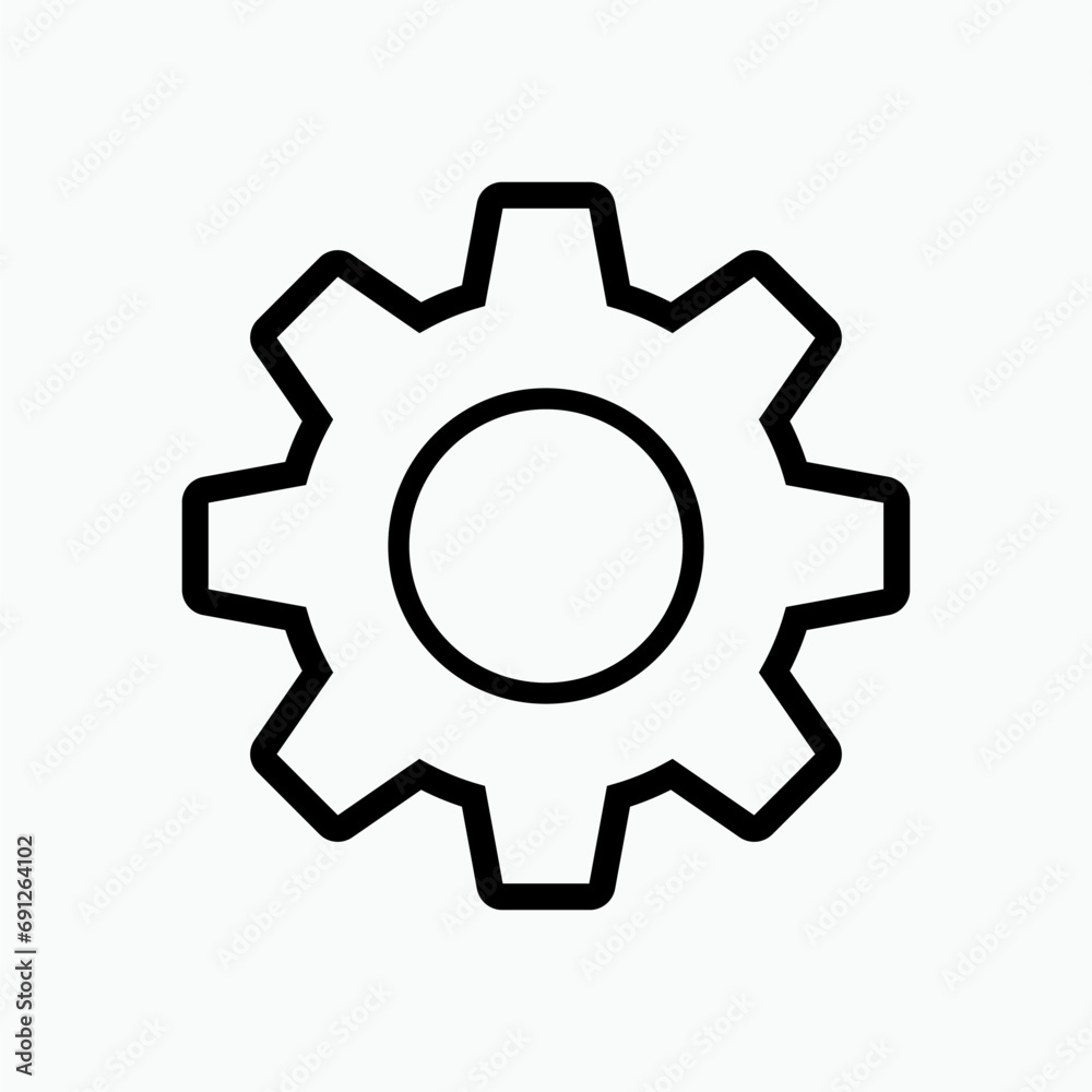 Gear Icon . Setting, Cog Symbol for Design, Presentation, Website or Apps Elements – Vector. Gear Icon . Setting, Cog Symbol for Design, Presentation, Website or Apps Elements – Vector.