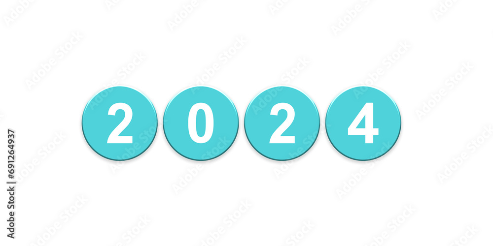 happy new year 2024 isolated on transparent background,png happy new year 2024 isolated on transparent background,png