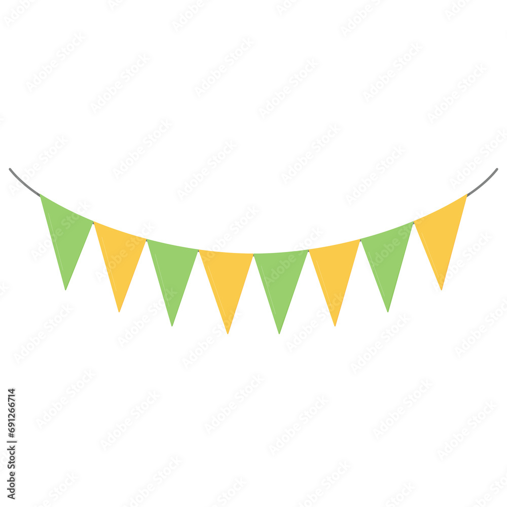 Cartoon Party flag Cartoon Party flag