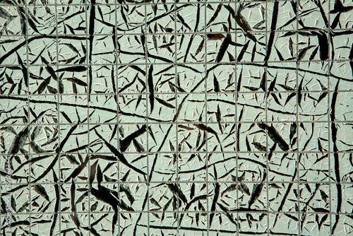 pattern of cracked sheet