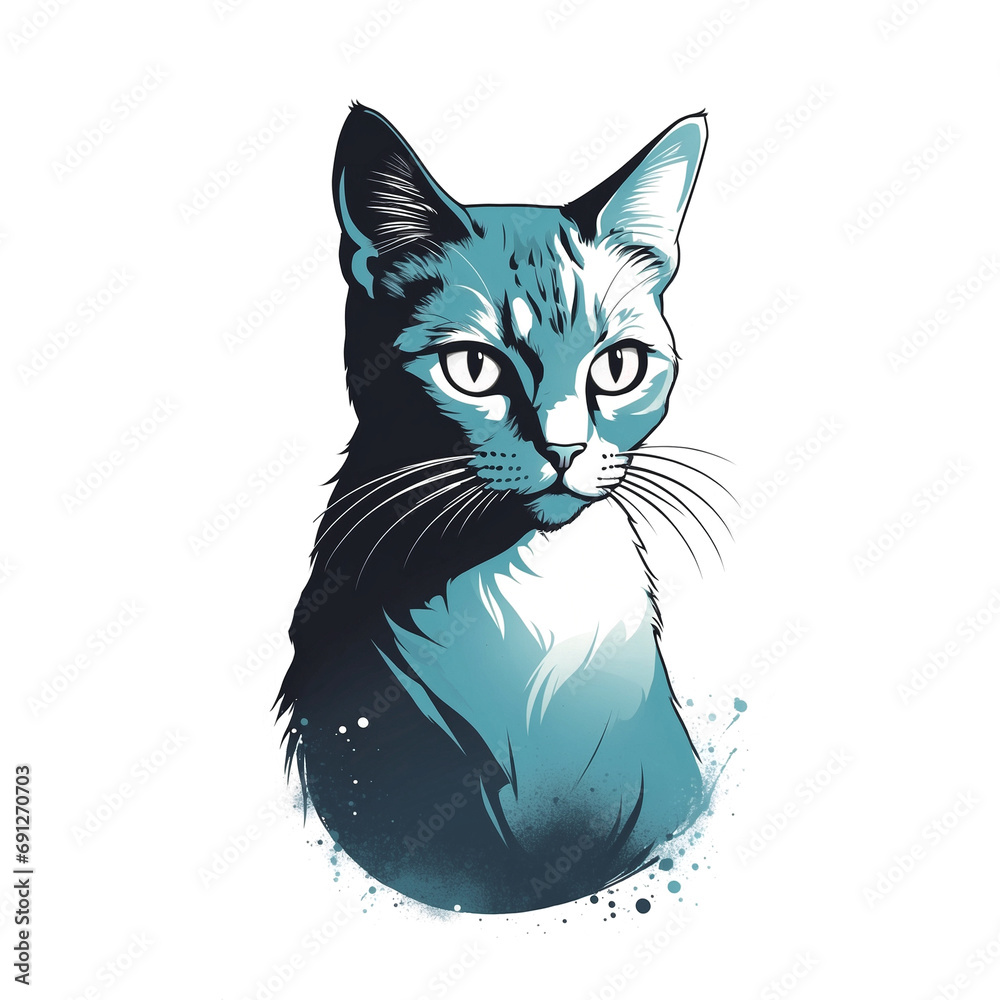 Obraz premium Cat Silhouette