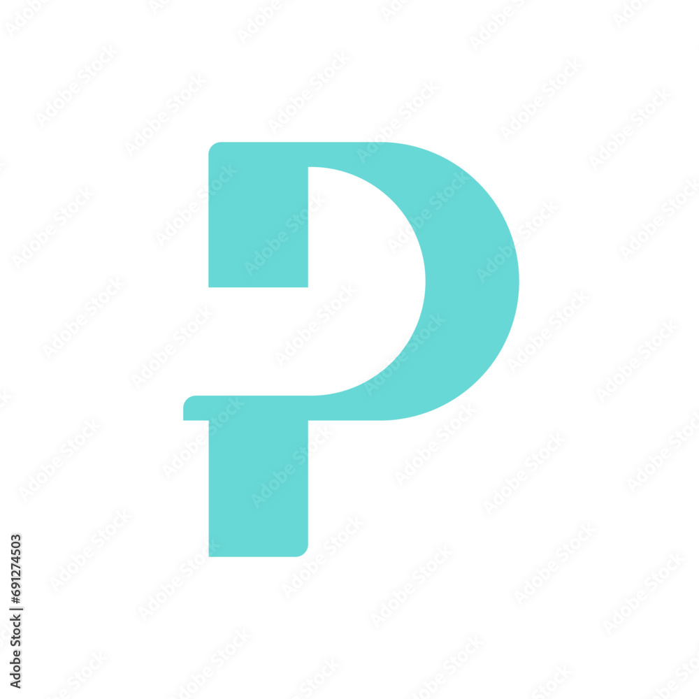 Monogram P design vector logo. Monogram initial letter mark P logo design. Monogram design vector logo. Monogram initial letter mark P logo design. Simple P monogram. Monogram P design logo