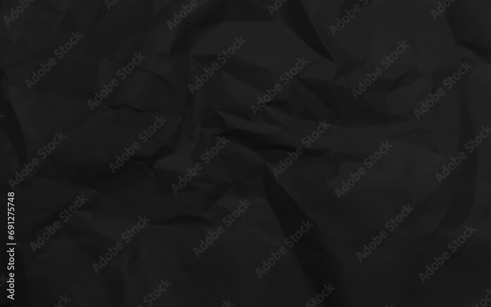 Black crumpled paper texture pattern. Rough grunge old blank. Vector abstract background. Black crumpled paper texture pattern. Rough grunge old blank. Vector abstract background.