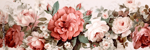 Close-up of a Bouquet of Pink Flowers - Beautiful Floral Wallpaper