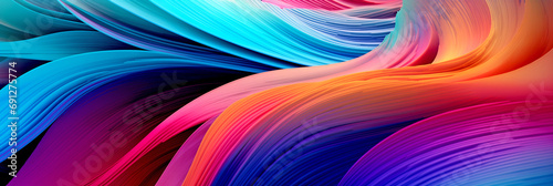 Abstract Colorful Background With Waves