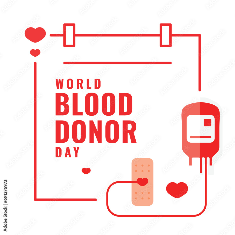 Blood Donor Day Vector Design Illustration