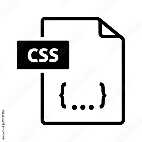 Solid black icon for Css