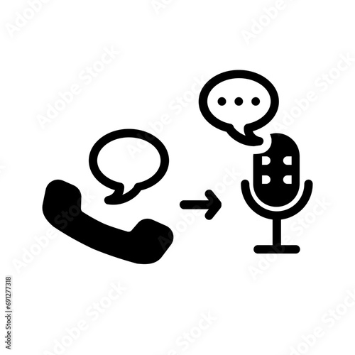 Solid black icon for Ivr