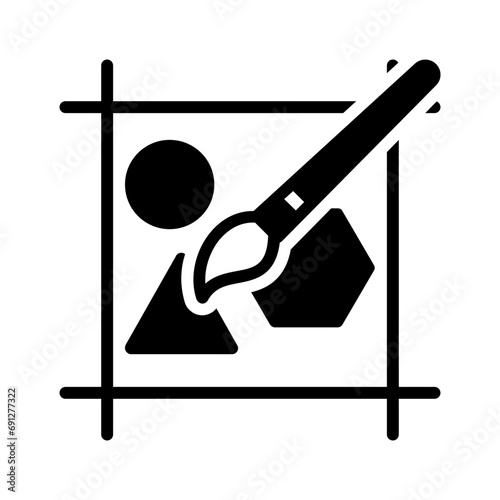 Solid black icon for Logo