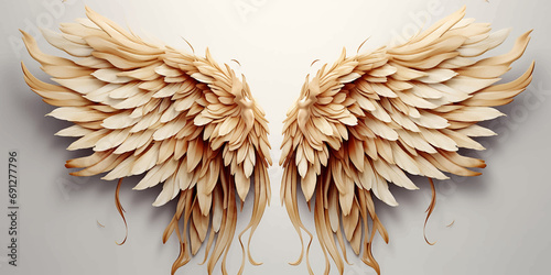 bird wings fantasy feathers design element illustration symbol art vector angel flight eagle free © shabanashoukat49