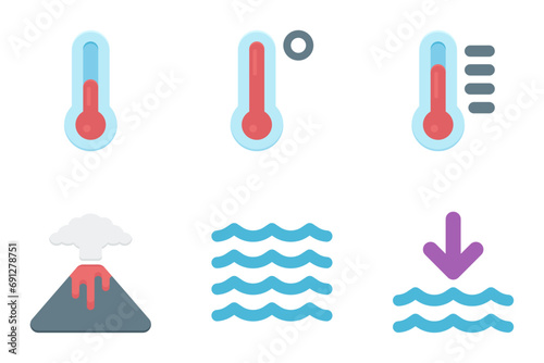 weather flat icon set bundle 11
