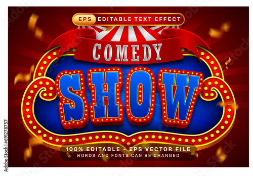 show 3d text effect and editable text effect with tent and border show