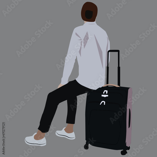 businessman with lugged