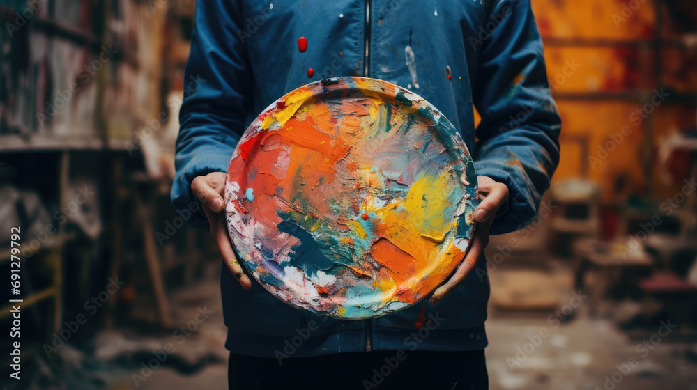 Obraz premium Painting- Activity Generative Ai