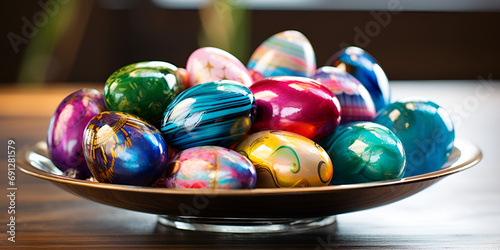 hocolate easter eggs shiny festive easter concept happy easter closeup