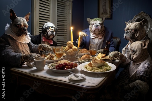 pets dining like humans