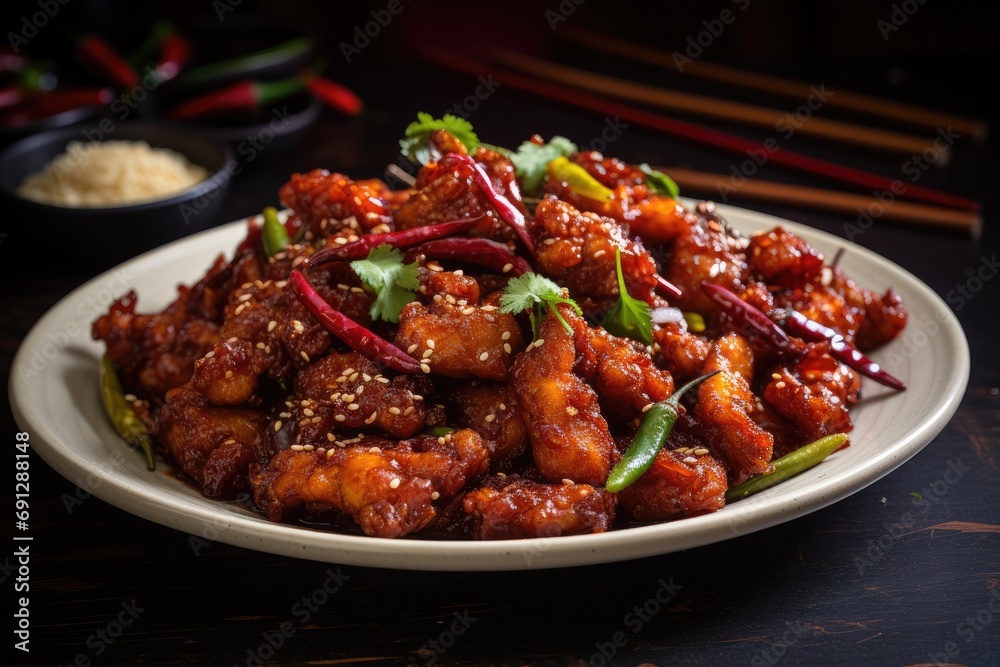 Chilli chicken dry is a popular indo-chinese dish of chicken