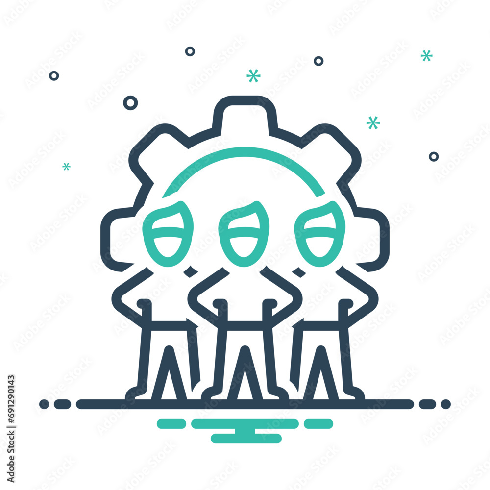 Mix icon for cooperation Mix icon for cooperation