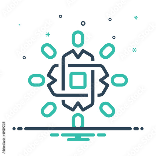 Mix icon for collaborative