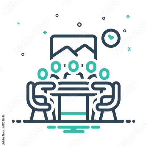 Mix icon for meeting